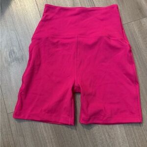 Beyond Yoga Pink Bike Shorts